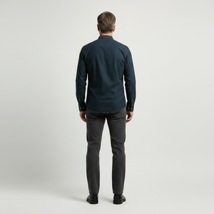 Sullivan - Stand Collar Button-Up Long Sleeve Shirt