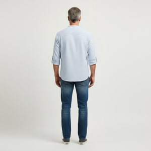 Brooks - Tailored Fit Henley-Style Woven Shirt