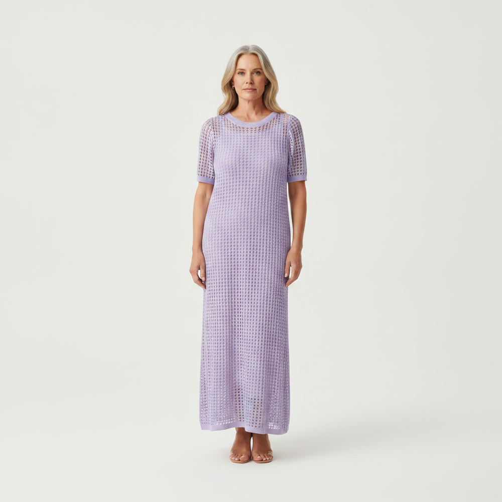 Elara - Hollow-Out Layered Maxi Dress