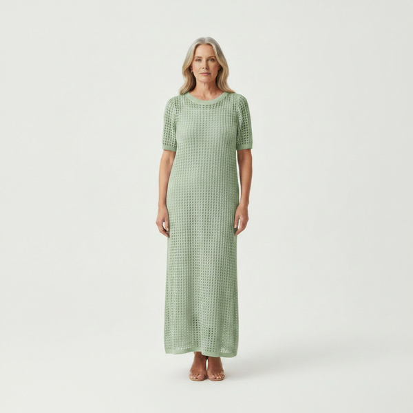 Elara - Hollow-Out Layered Maxi Dress