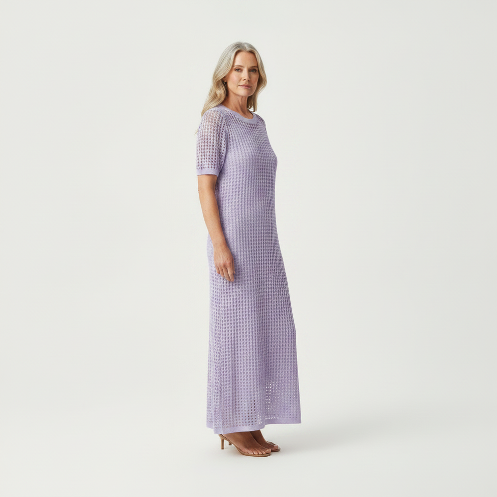 Elara - Hollow-Out Layered Maxi Dress