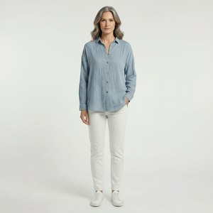 Breevia - Relaxed Button-Down Women's Shirt