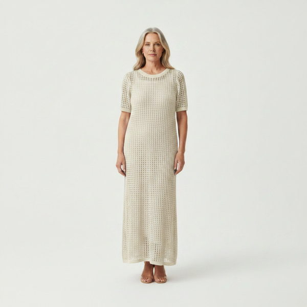Elara - Hollow-Out Layered Maxi Dress
