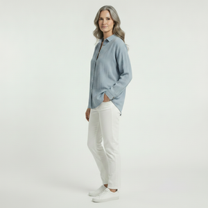 Breevia - Relaxed Button-Down Women's Shirt