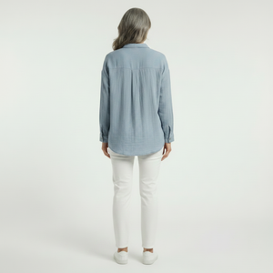 Breevia - Relaxed Button-Down Women's Shirt