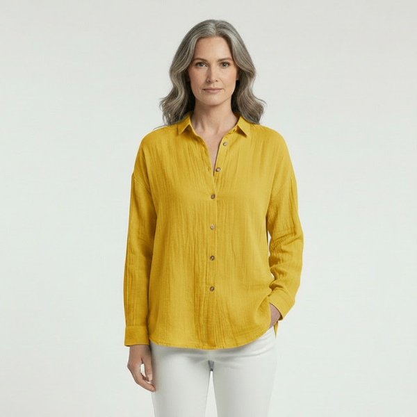Breevia - Relaxed Button-Down Women's Shirt