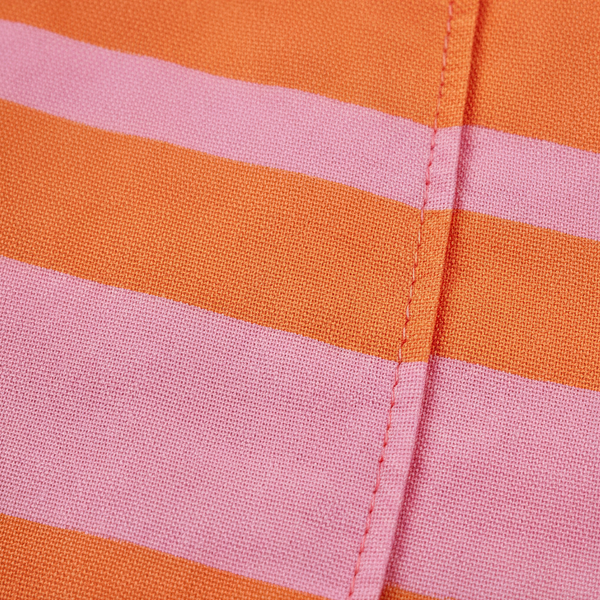 Aveline - Striped Midi Wrap-Style Shirt Dress