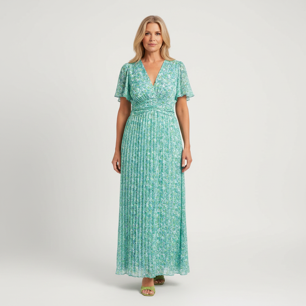 Elowen - Floral Print Long Maxi Dress Women