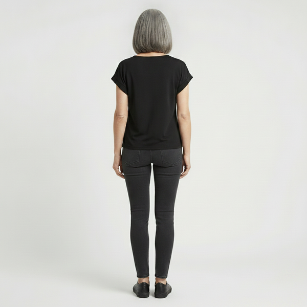Twivera - Short Sleeve V-Neck Twist Top