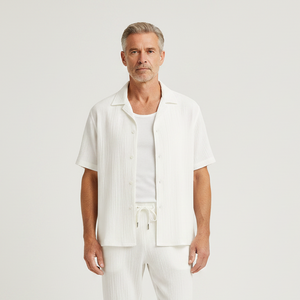 Hayes - Short Sleeve Button Shirt And Pants Set