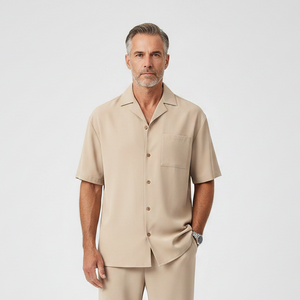 Alessandro - Short Sleeve Button-Up Shirt With Tailored Trousers