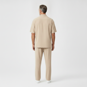 Alessandro - Short Sleeve Button-Up Shirt With Tailored Trousers