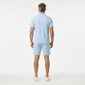 Lorenzo - Short Sleeve Polo Shirt And Shorts Set