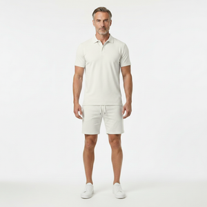 Lorenzo - Short Sleeve Polo Shirt And Shorts Set