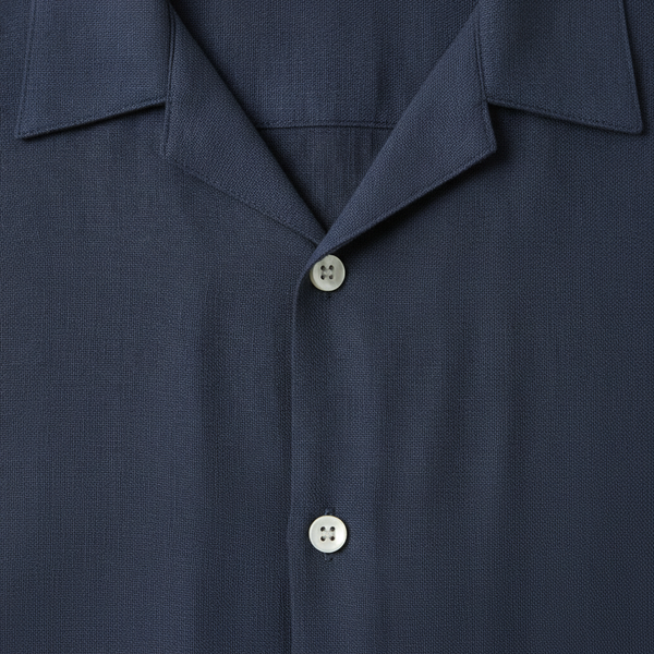 Vincenzo- Short-Sleeve Stand Collar Button-Front Shirt Set