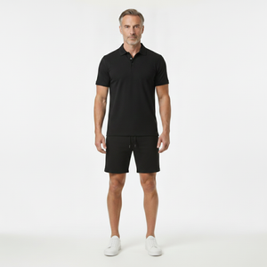 Lorenzo - Short Sleeve Polo Shirt And Shorts Set