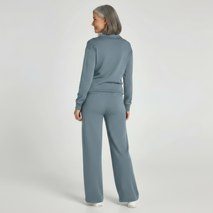 Velourex - Wide-Leg Drawstring Lounge Set