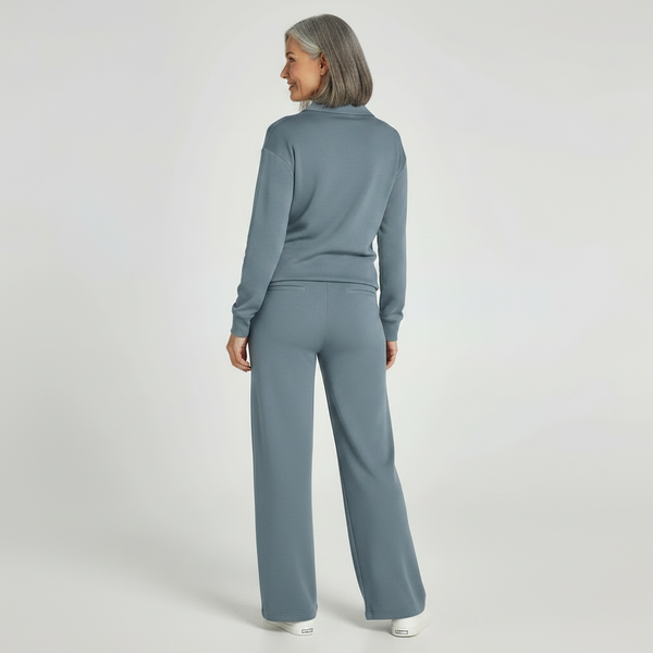 Velourex - Wide-Leg Drawstring Lounge Set