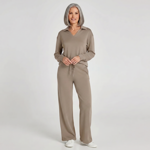 Velourex - Wide-Leg Drawstring Lounge Set