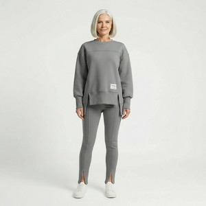 Lounvera - Oversized Sweatshirt And Fitted Legging Set
