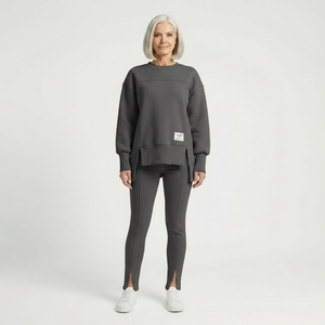 Lounvera - Oversized Sweatshirt And Fitted Legging Set