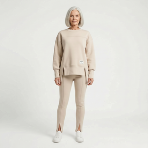 Lounvera - Oversized Sweatshirt And Fitted Legging Set