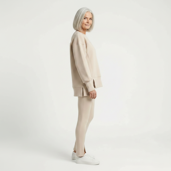 Lounvera - Oversized Sweatshirt And Fitted Legging Set