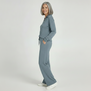 Velourex - Wide-Leg Drawstring Lounge Set