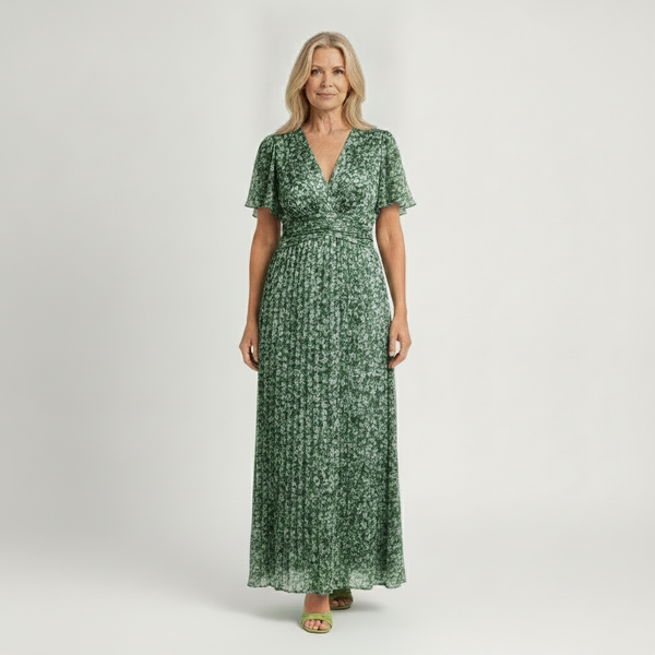Elowen - Floral Print Long Maxi Dress Women