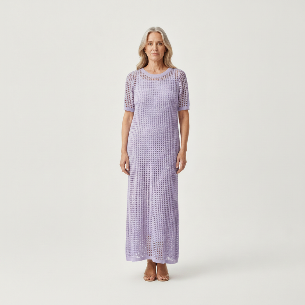 Elara - Hollow-Out Layered Maxi Dress