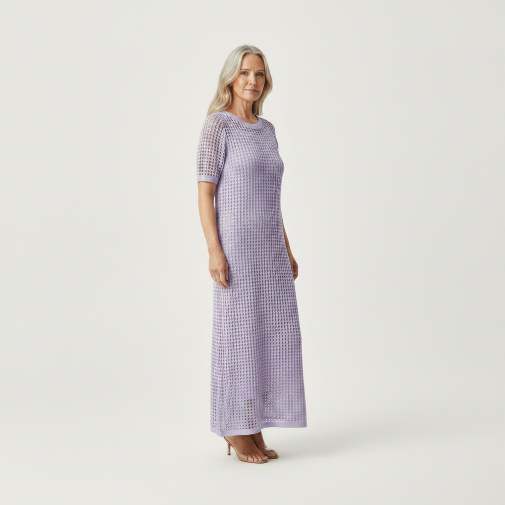 Elara - Hollow-Out Layered Maxi Dress