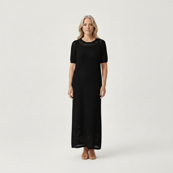 Elara - Hollow-Out Layered Maxi Dress