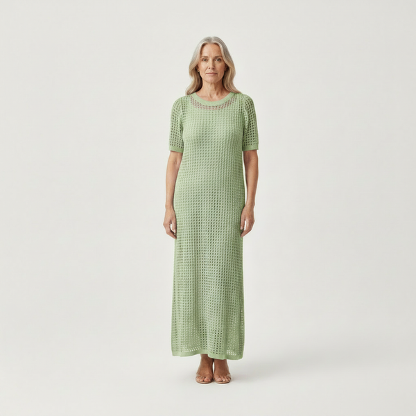 Elara - Hollow-Out Layered Maxi Dress