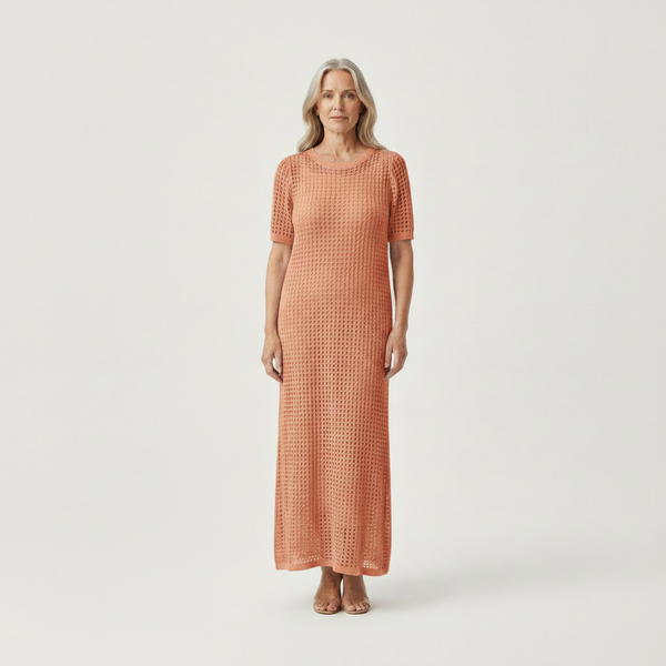Elara - Hollow-Out Layered Maxi Dress