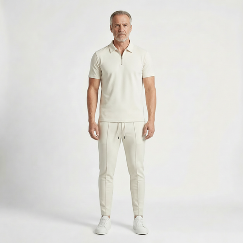 Thyren - Slim Fit Polo And Pants Matching Set