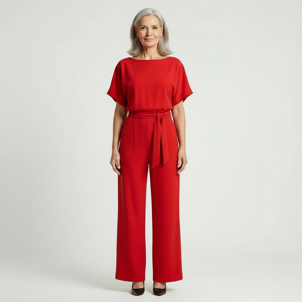 Siltessa - Wide-Leg Belted Jumpsuit For Women