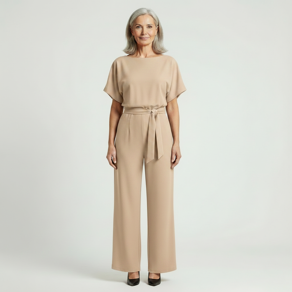 Siltessa - Wide-Leg Belted Jumpsuit For Women