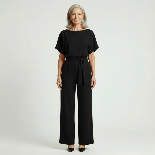 Siltessa - Wide-Leg Belted Jumpsuit For Women