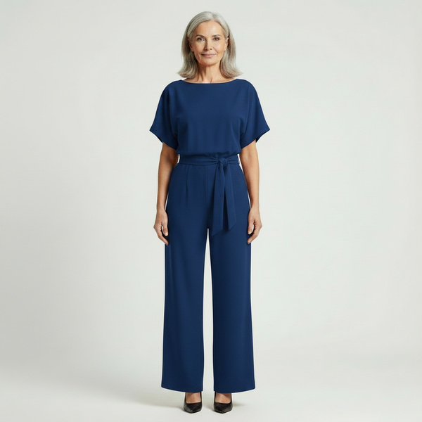 Siltessa - Wide-Leg Belted Jumpsuit For Women