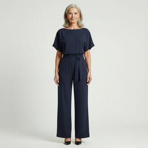 Siltessa - Wide-Leg Belted Jumpsuit For Women