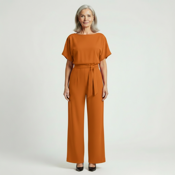 Siltessa - Wide-Leg Belted Jumpsuit For Women