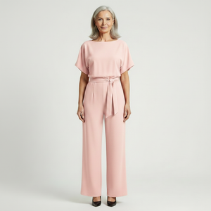 Siltessa - Wide-Leg Belted Jumpsuit For Women