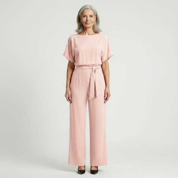 Siltessa - Wide-Leg Belted Jumpsuit For Women