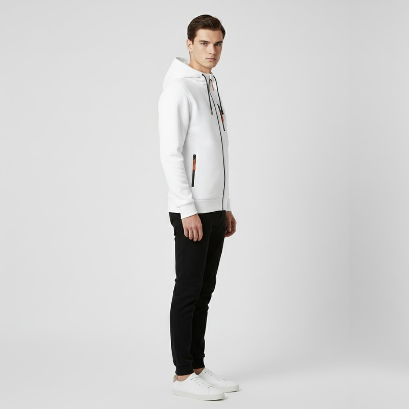 Leo | Men’s Casual Hoodie White