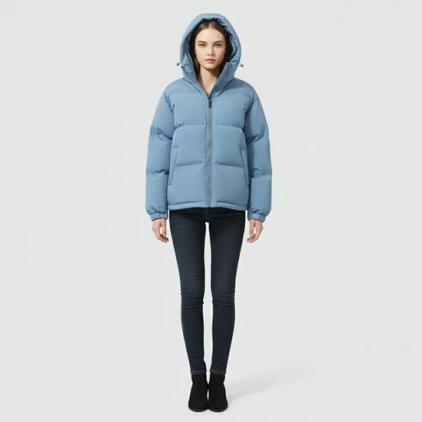 Lily | Women’s Classic Hooded Jacket Light blue