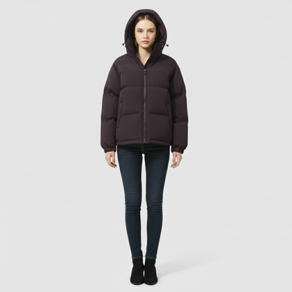 Lily | Women’s Classic Hooded Jacket Purple
