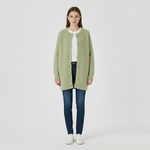 Lola | Women’s Refined Knit Cardigan Green