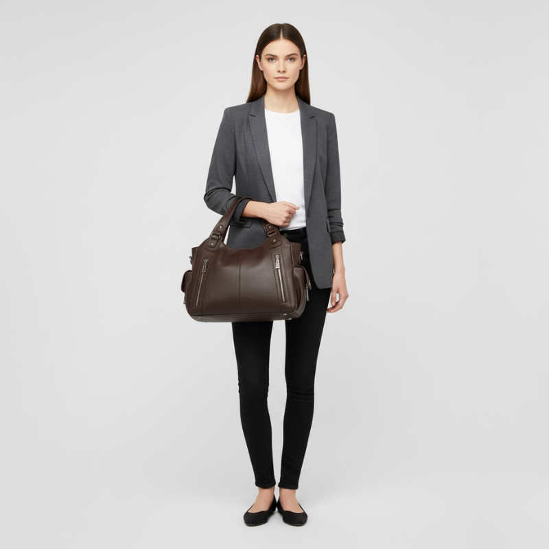 Lottie | Women’s Shoulder Bag Brown