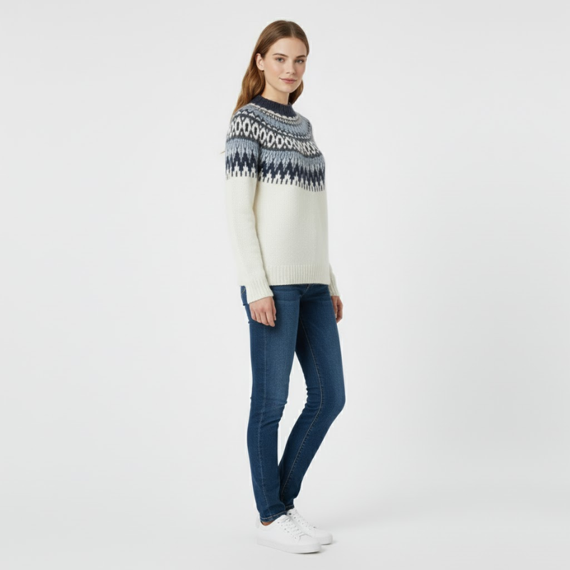 Lucy | Women’s Elegant Rollneck White