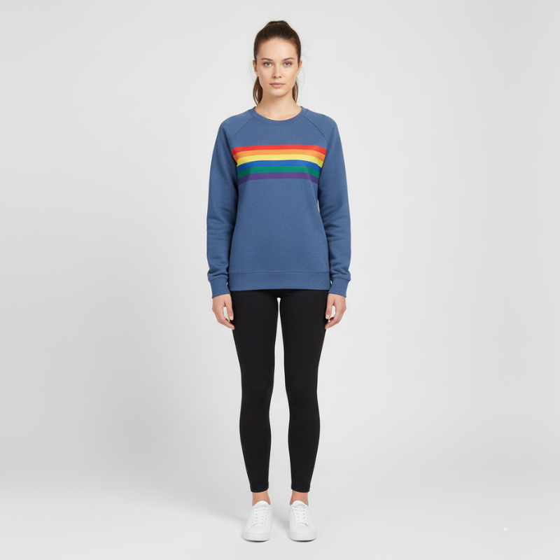 Mila | Women’s Crew Neck Sweatshirt Blue